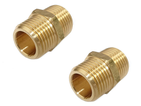 1/2X1/2 BRASS NIPPLE MALE ADOPTER