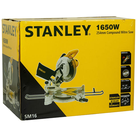 STANLEY SM16-IN 1650W 10" Compound Mitre Saw