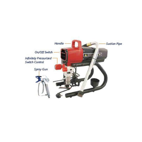 Airless paint 220c/50hz sprayer durable pump body r450 inspi