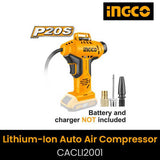 INGCO LITHIUM -ION AUTO AIR COMPRESSOR CACLI2001