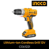 INGCO LITHIUM -ION CORDLESS DRILL CDLI1221