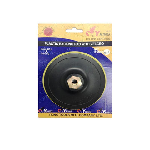 Yking 5 Inch 125mm Velcro Pad M10 Nut y king,   y king Velcro Pad,   y king Velcro Pad for drill,  y king Velcro Pad for sander,   y king Cutting Wheel online price,  y king power tools,  Cutting Wheel y king,  buy y king online price,  y king tools